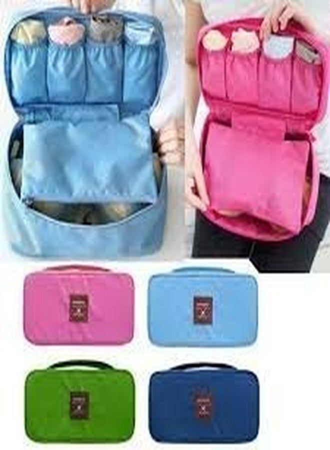Wishbone Travel Underwear Panties Bra Pouch Organizer Bag Waterproof Personal Garment case (Multicolour) - Image 5